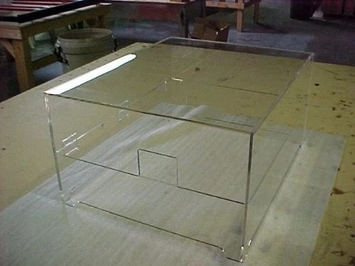 Guardapolvo de acrílico plástico de la placa giratoria, cubierta de acrílico transparente del tocadiscos