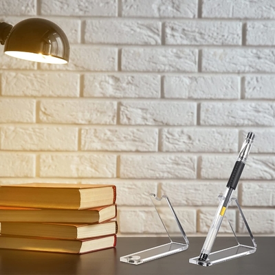 tenedor de acrílico del claro de los 8.4x2.4cm Pen Display Rack Household Usage