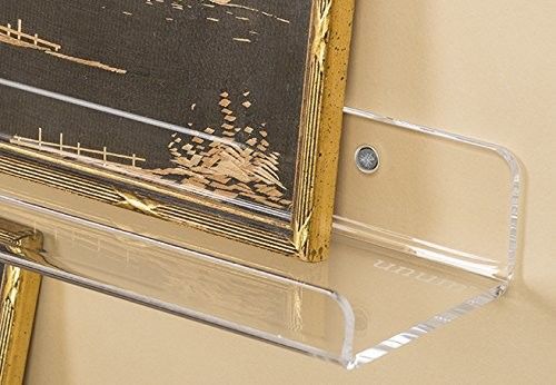 decoración flotante de acrílico clara del álbum de los estantes del capítulo de acrílico invisible de la exhibición