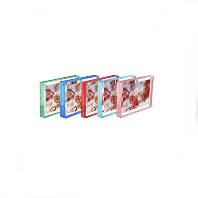 Marcos de caja de acrílico de acrílico de la exhibición 5x7 de la foto del lucite del plexiglás
