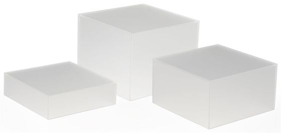 caja de presentación de acrílico de 5x5 4x4 3x3 3 pedazos de la colección de la caja del museo