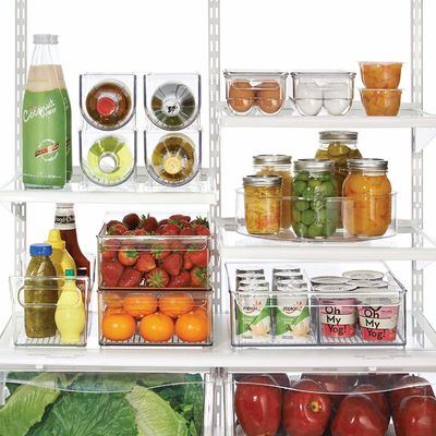 Caja fuerte de acrílico resistente de la comida del estante de la botella de PMMA para los refrigeradores de la cocina