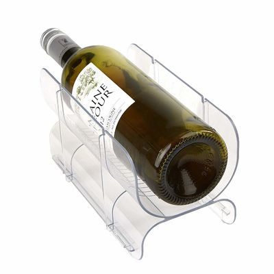 Sistema plástico de acrílico modular del almacenamiento del refrigerador del tenedor de botella de vino