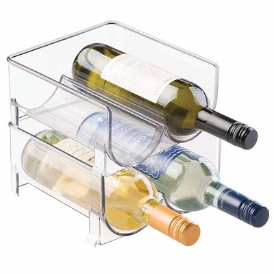Estante plástico de acrílico tablero del vino modular