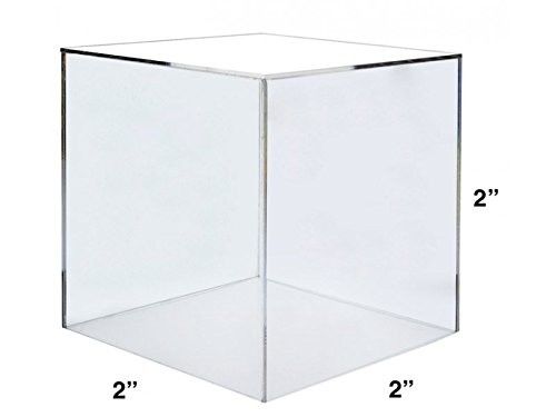 Caja de presentación de acrílico del cubo del claro del almacenamiento de la escultura